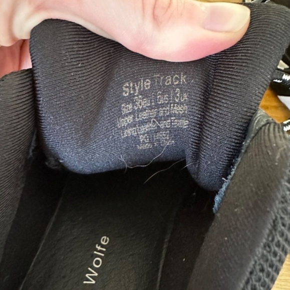 Naked Wolfe Style Track Platform Sneakers in Black & white - Picture 2 of 6